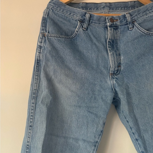 Vintage Rustler Cotton Light Wash Straight Leg Jeans - Picture 2 of 5